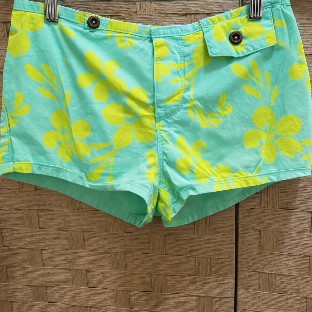 Roxy Mint Green Floral Print Women's Shorties
